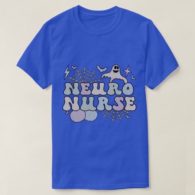 Camiseta Enfermería de neurología espeluznante neuro de Hal (Diseño del anverso)