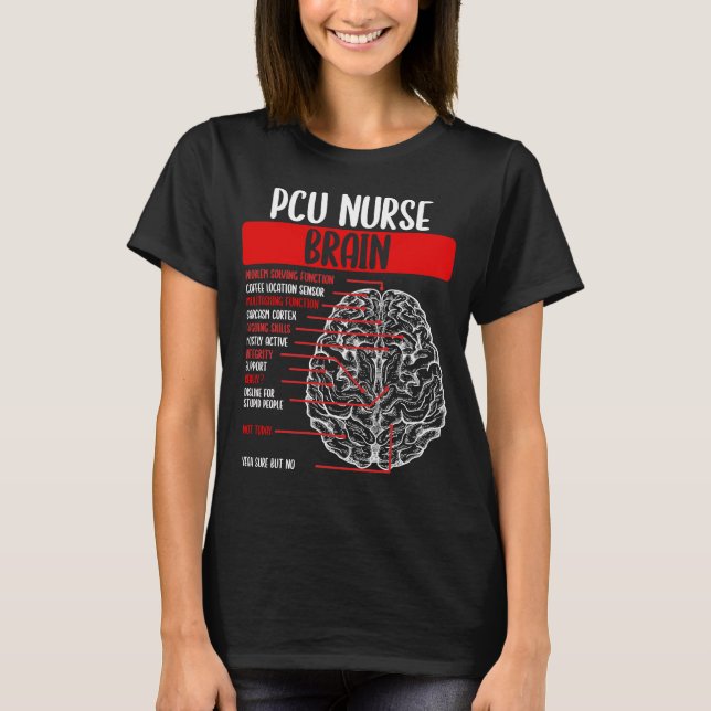 Camiseta ENFERMERÍA de PCU para el trabajo de enfermeras de (Anverso)
