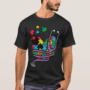 Camiseta Enfermería de sensibilización sobre el autismo del