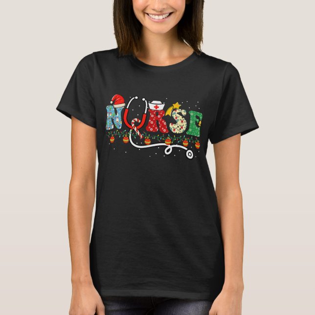 Camiseta Enfermería de vacaciones de Navidades de enfermerí (Anverso)