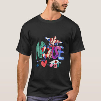 Camiseta Enfermería Del 4 De Julio Para Estetoscopio Patrió
