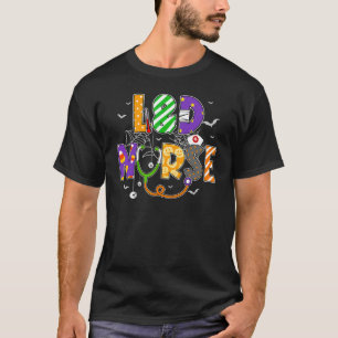 Camiseta Enfermería L&d Halloween Enfermera Registrada Vida