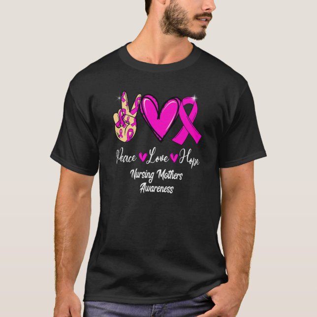 Camiseta Enfermería Madres Concienciación Paz Amor Esperanz (Anverso)