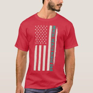 Camiseta Enfermería Patriótica Médica de Salud Mental Nu