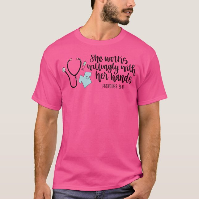 Camiseta Enfermería Proverbios 31 (Anverso)