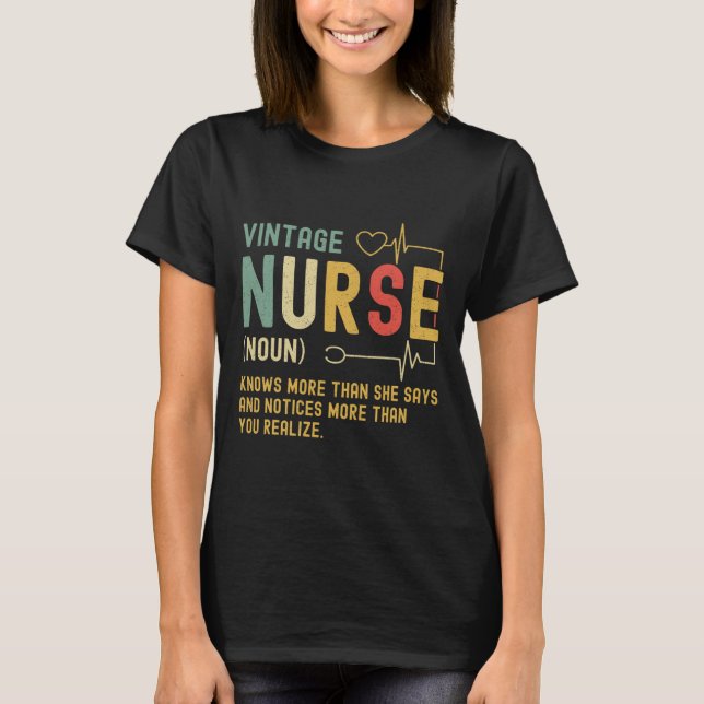 Camiseta Enfermería registrada divertida de la definición d (Anverso)