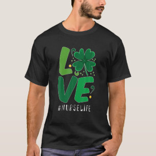 Camiseta Enfermería San Patrick's Day Love Nurse Life