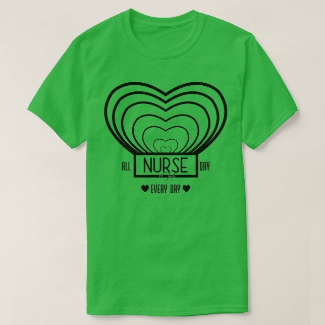 Camiseta Enfermería todo el día (Diseño del anverso)