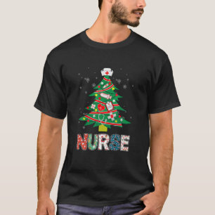 Camiseta Enfermero Árbol de Navidad Stethoscope RN LPN Enfe
