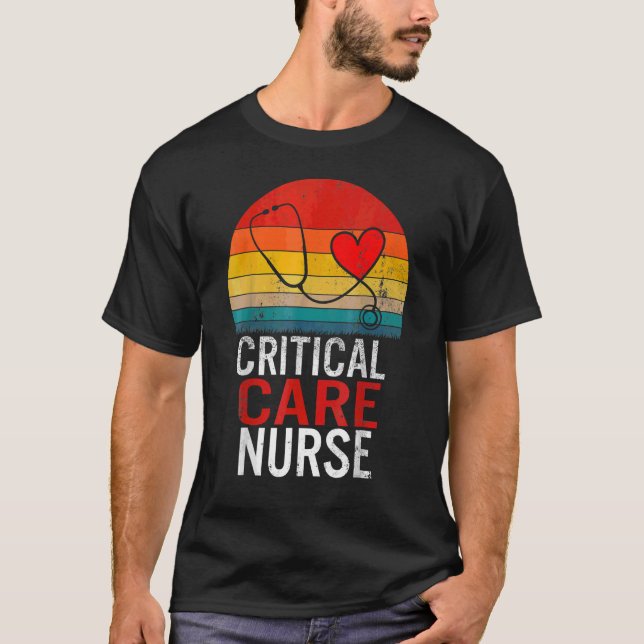 Camiseta Enfermero De Atención Crítica Enfermeras Icu Seman (Anverso)