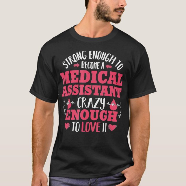 Camiseta Enfermero de auxiliar médico fuerte (Anverso)