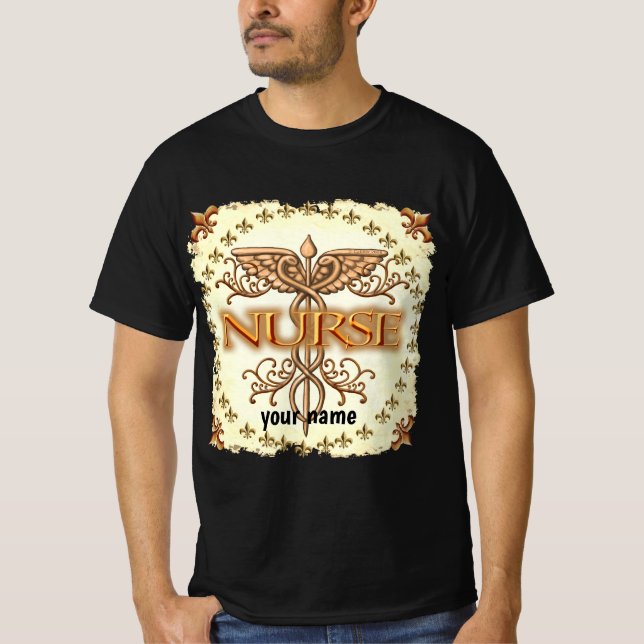 Camiseta Enfermero de cobre caduceus (Anverso)