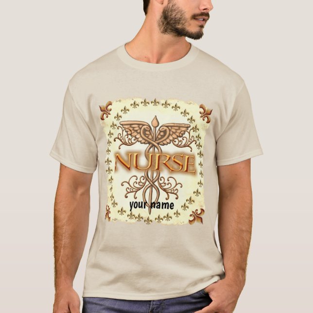 Camiseta Enfermero de cobre caduceus (Anverso)
