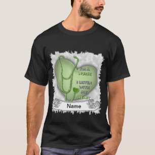 Camiseta Enfermero de corazón verde