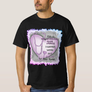 Camiseta Enfermero de Cuidado de Salud en el Hogar del Púrp