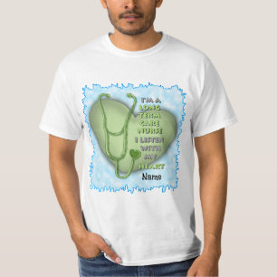 Camiseta Enfermero de cuidados a largo plazo verde