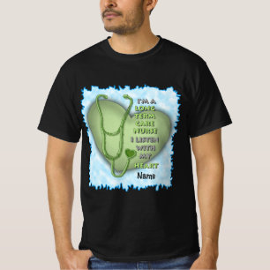 Camiseta Enfermero de cuidados a largo plazo verde