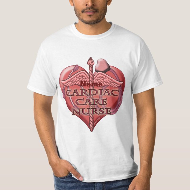 Camiseta Enfermero de Cuidados Cardiacos de Heart Caduceus (Anverso)