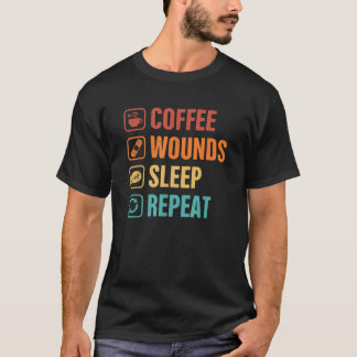 Camiseta Enfermero De Cuidados De Heridas Enfermera Cafeina