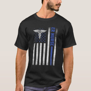 Camiseta Enfermero de emergencia, Médica de enfermería de e