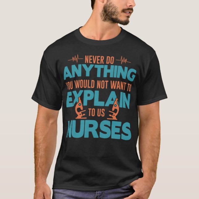 Camiseta Enfermero de enfermería Auxiliar Médico Enfermero  (Anverso)