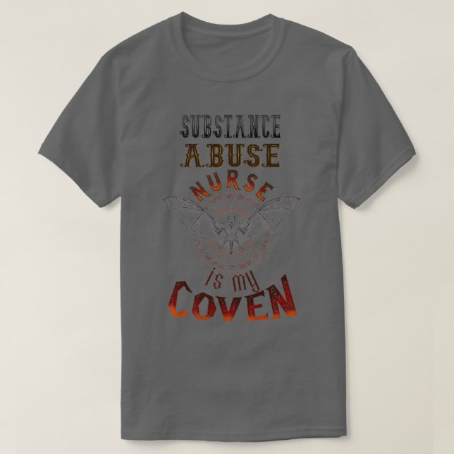 Camiseta Enfermero de enfermería de abuso de sustancias reg (Diseño del anverso)