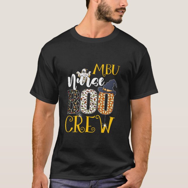 Camiseta Enfermero de enfermería de Boo Crew Halloween Cost (Anverso)