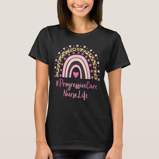 Camiseta Enfermero de enfermería de cuidado progresivo Leop (Anverso)