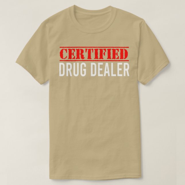 Camiseta Enfermero de enfermería de DRUG Certificado Farmac (Diseño del anverso)