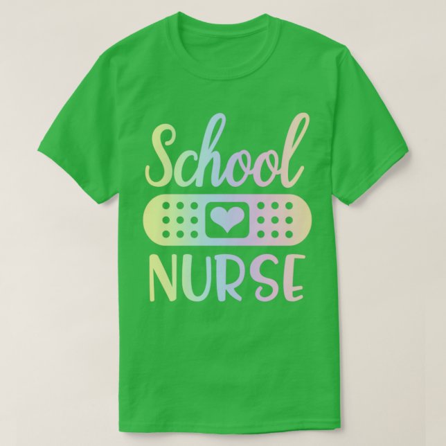Camiseta Enfermero de enfermería de escuela 1 (Diseño del anverso)