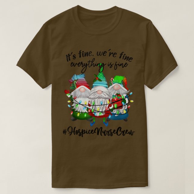 Camiseta Enfermero De Enfermería De Hospicio Cristales De H (Diseño del anverso)