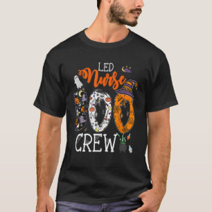 Camiseta Enfermero de enfermería de L&D Boo Crew Halloween 