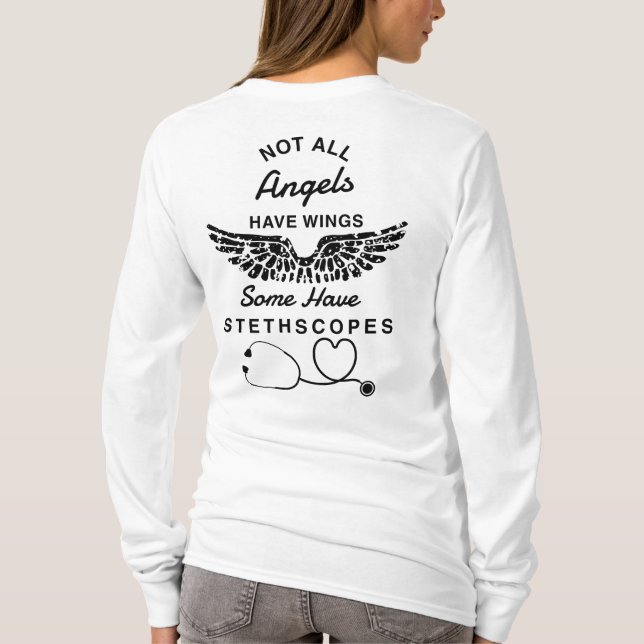 Camiseta Enfermero de enfermería de Stethoscope (Reverso)