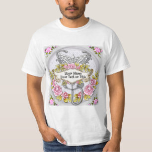 Camiseta Enfermero de enfermería de Stethoscope caduceus