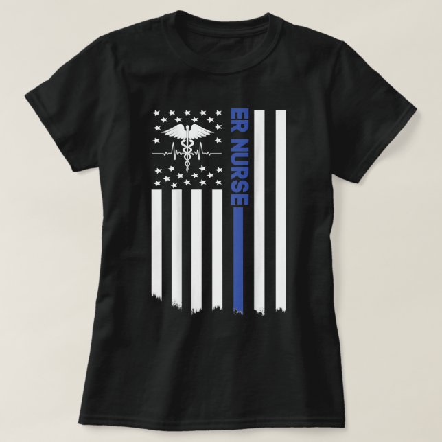 Camiseta Enfermero De Enfermería ER Enfermera Para Mujeres  (Diseño del anverso)