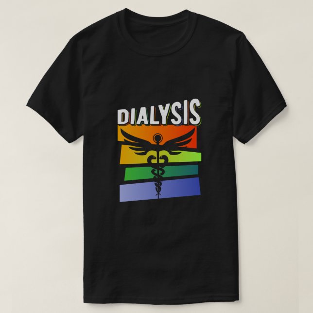 Camiseta Enfermero de Enfermería Médica Colorida (Diseño del anverso)