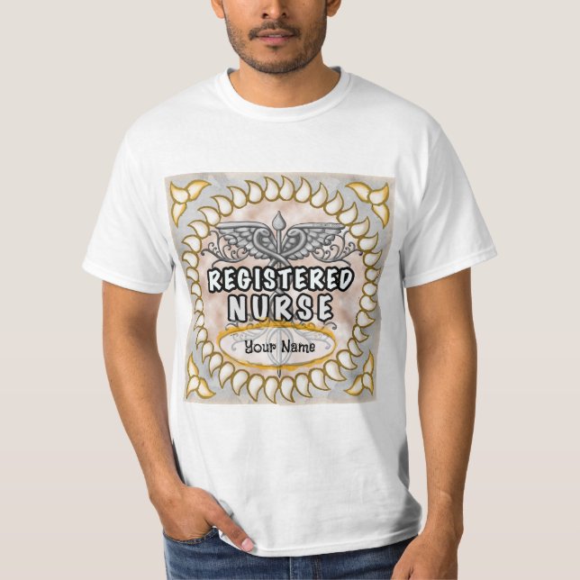Camiseta Enfermero de enfermería registrado Caduceus (Anverso)