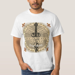 Camiseta Enfermero de enfermería registrado Caduceus