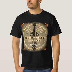 Camiseta Enfermero de enfermería registrado Caduceus