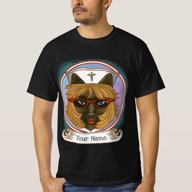 Camiseta Enfermero de gatos (Anverso)