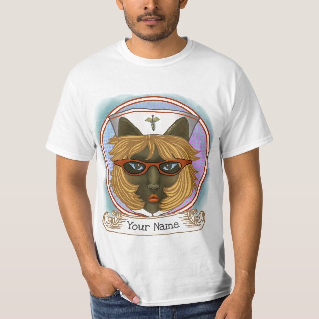 Camiseta Enfermero de gatos (Anverso)