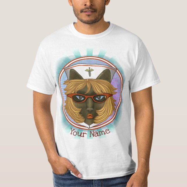 Camiseta Enfermero de gatos (Anverso)