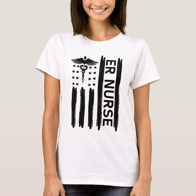 Camiseta Enfermero de héroe de guerrero protector (Anverso)
