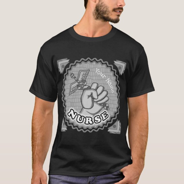 Camiseta Enfermero de la mano de Caduceus (Anverso)