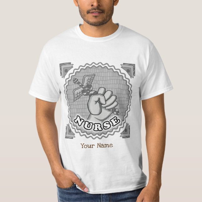 Camiseta Enfermero de la mano de Caduceus (Anverso)