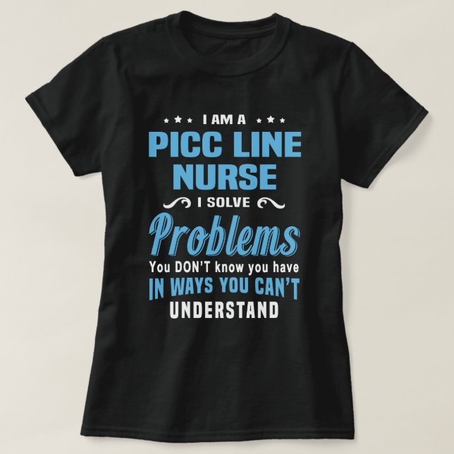 Camiseta Enfermero de línea PICC (Diseño del anverso)