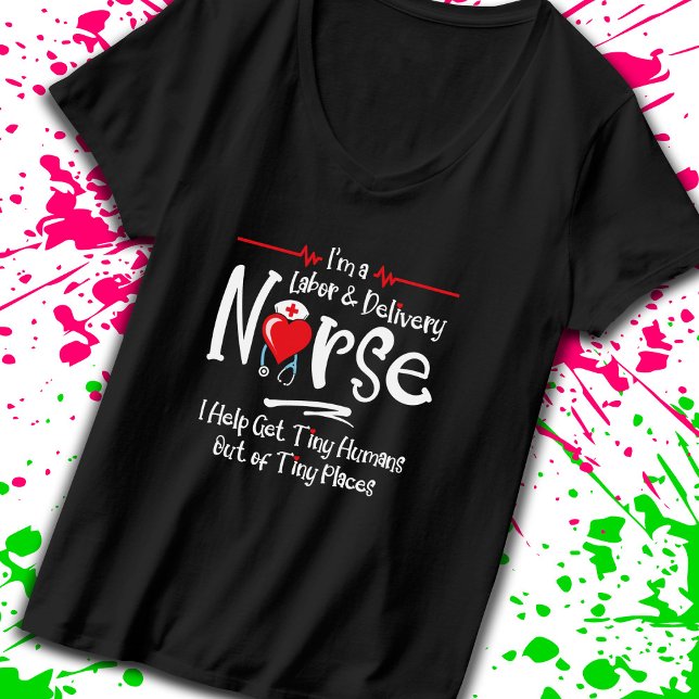 Camiseta Enfermero de parto de mano de obra - Enfermero de  (Celebrate your passion & dedication with this tribute to caregivers who make a difference! -Teemixer)