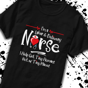 Camiseta Enfermero de parto de mano de obra - Enfermero de