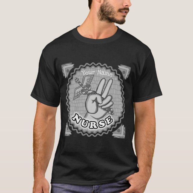 Camiseta Enfermero de Paz caduceus (Anverso)