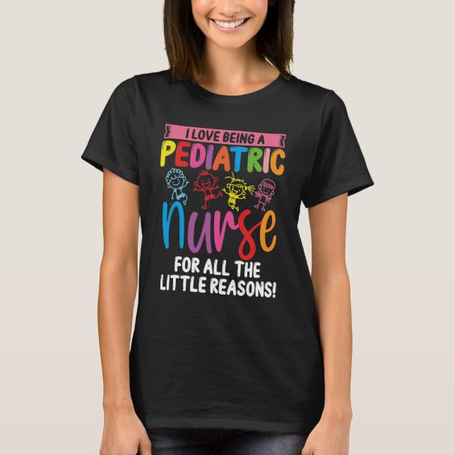 Camiseta Enfermero de PEDS para toda la pequeña enfermera p (Anverso)